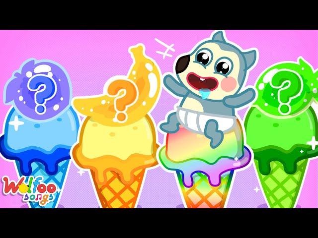 Fruit Ice Cream for Babies  Five Little Babies Songs  Wolfoo Nursery Rhymes & Kids Songs