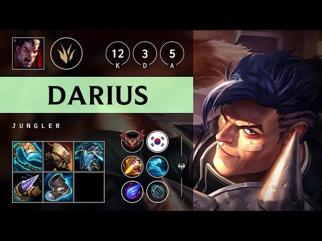 Darius Jungle vs Lee Sin: Quadra Kill, Legendary - KR Grandmaster Patch 14.18