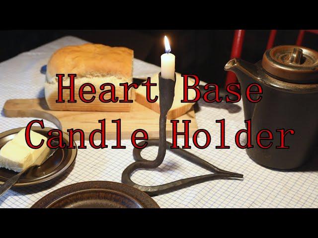 Forged Heart base Candle Holder