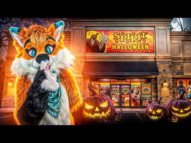 Exploring Spirit Halloween in Fursuit!