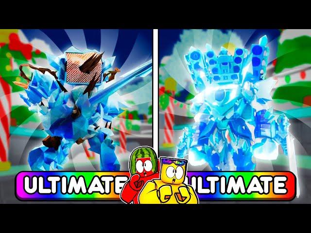 Frost Titan ULTIMATE vs Glacier TV Man ULTIMATE in Toilet Tower Defense