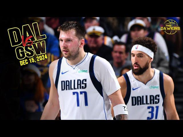 Dallas Mavericks Full Team Highlights vs Warriors | Dec 15, 2024 | FreeDawkins