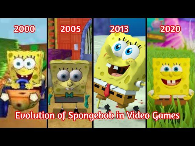 Evolution of Spongebob in video games (2000-2020)