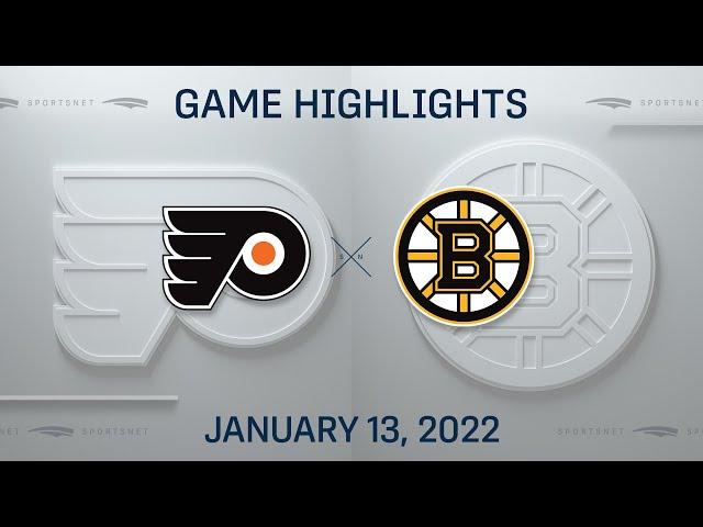 NHL Highlights | Flyers vs. Bruins - Jan. 13, 2022