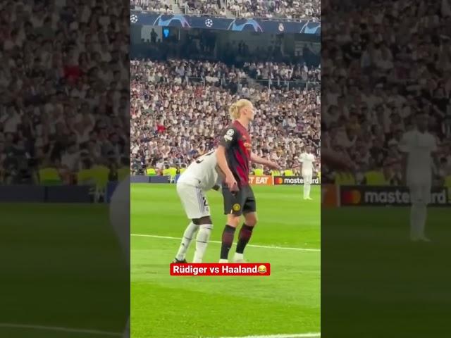 Rüdiger vs Haaland 