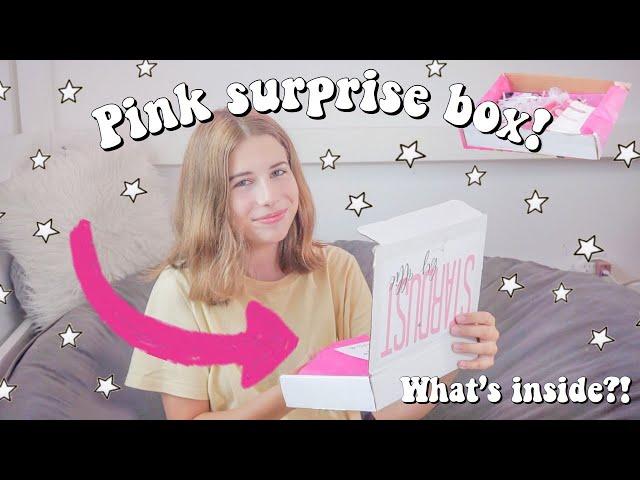 I BOUGHT A MYSTERY SURPRISE BOX OFF ETSY! | Pink Aesthetic Stardust Surprise Box Unboxing Reveal