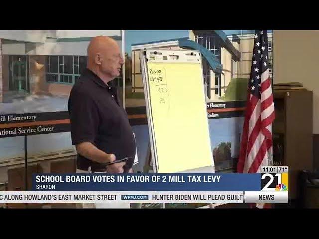 Sharon School Board votes in favor of 2 million tax levy