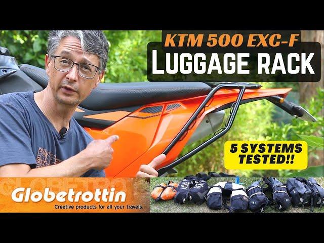 Globetrottin' rear luggage rack for the KTM 500 EXC-F - the most COMPREHENSIVE review you'll find!