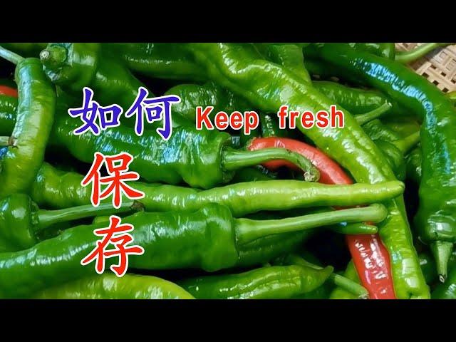 How to keep peppers fresh