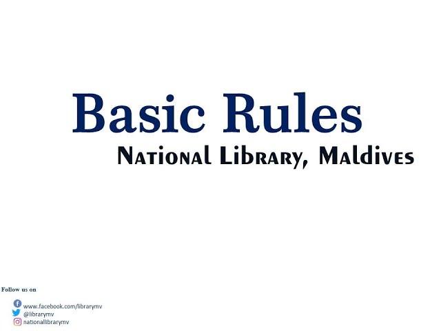 Library Rules and Regulations