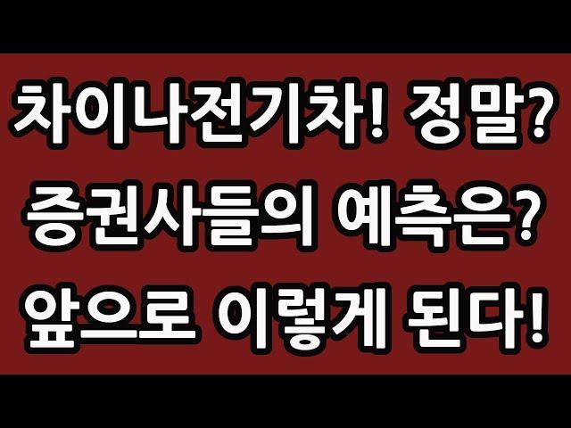 차이나 전기차 증권사들의 예측은? 앞으로 이렇게 된다! 중국 주식 주가 전망 TIGER 타이거 ETF SOLACTIVE 테슬라 루시드 아이온큐 TQQQ SOXL TMF