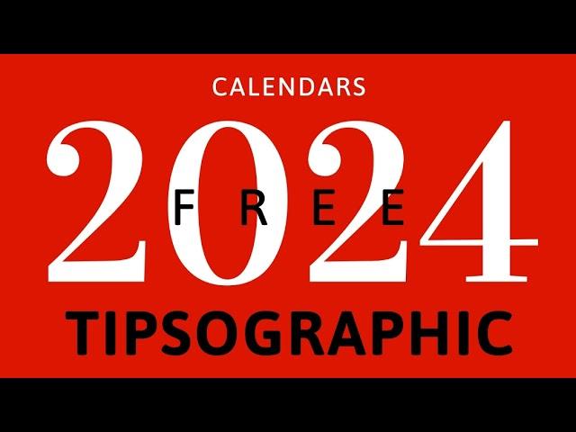 [FREE] Excel / Google Sheets Calendar Template 2024