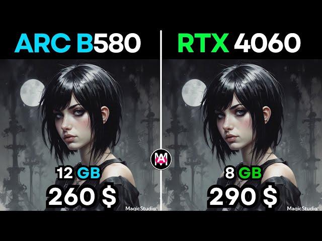 ARC B580 vs RTX 4060 (1440p)  : 13 Games TESTED