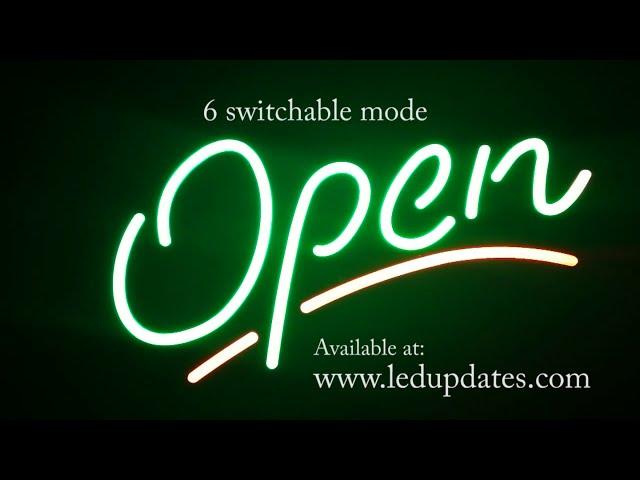 LED Neon Animated OPEN sign for any business