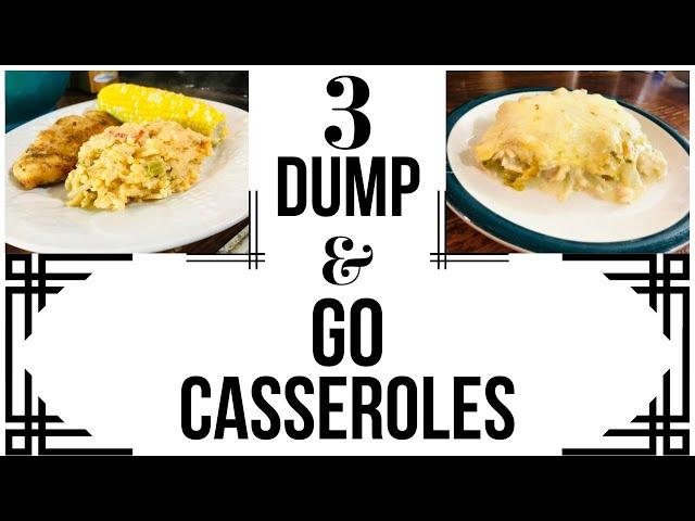 3 DUMP & GO CASSEROLES | EASY TASTY DINNER RECIPES! | PATTERSON FAMILY HOME