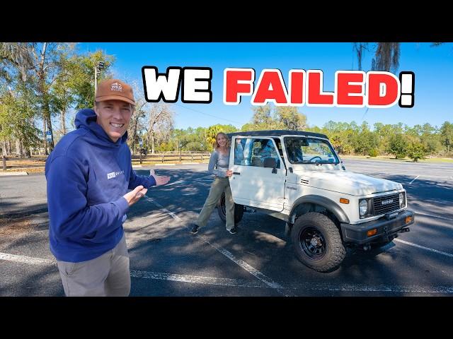 We TRIED To DIY Our Suzuki Samurai Flat Tow Setup