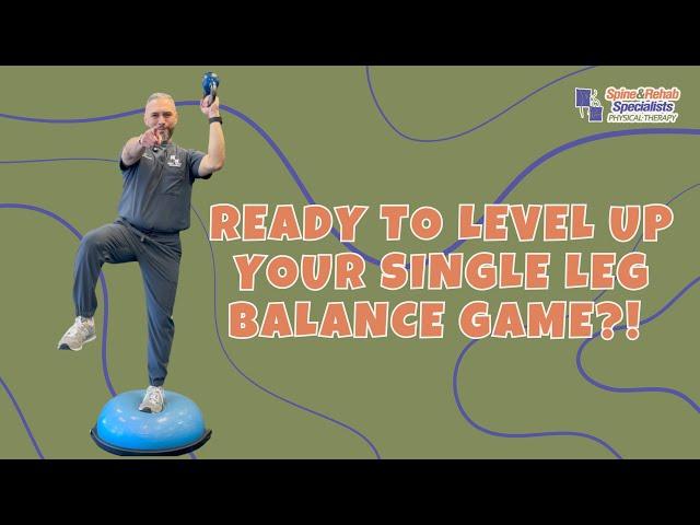 Are you ready to LEVEL UP your single leg balance game?!