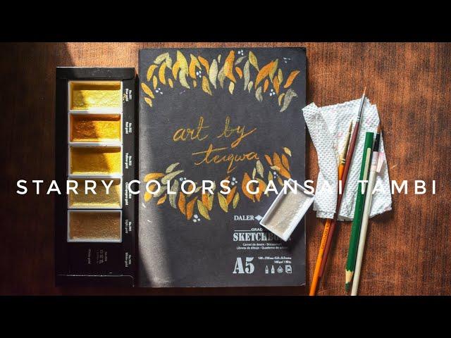 Starry Colors Gansai Tambi | Unboxing and swatching | Art by Taqwa