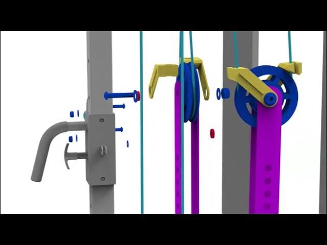 DONOW DN-5011 Cable Crossover Machine Assembly Video