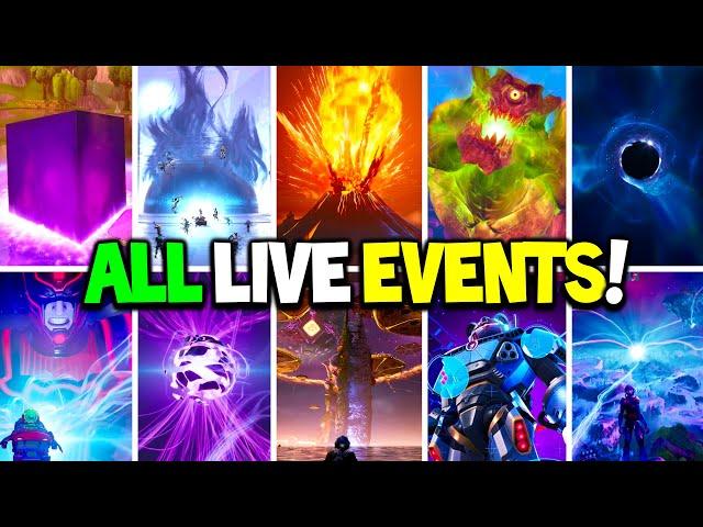 ALL FORTNITE LIVE EVENTS - Chapter 1 Season 1 to Chapter 4 Season OG