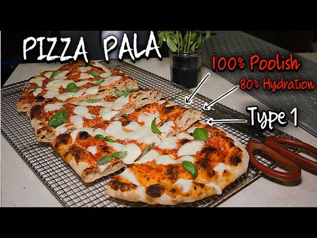 PIZZA PALA 100% POOLISH Dough - 80% Hydration - Type 1 Flour (Special Pizza Recipe)