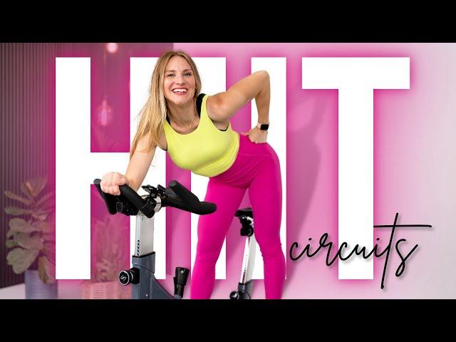 Metabolic HIIT Circuits | 25-minute Indoor Cycling Workout