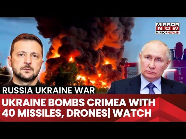 Ukraine Attacks Russia | Bombs Crimea With 40 Missiles, Drones| Putin Fumes, Russian Panic| Watch