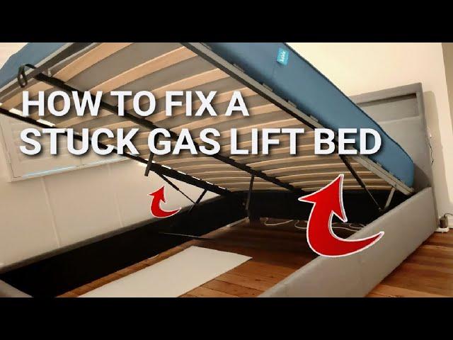 How to fix a stuck gas lift bed