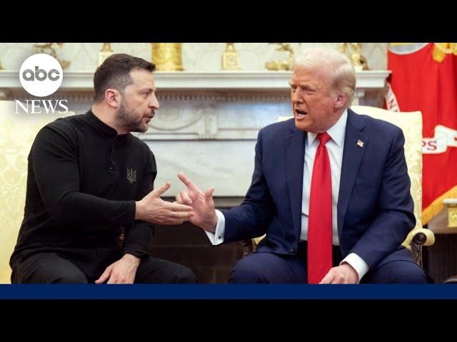 Trump, Zelenskyy meeting erupts into Oval Office shouting match