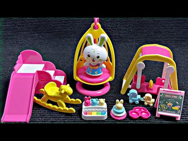 Pink Rabbit Mini Playground Playset Satisfying with Unboxing Compilation Toys ASMR #312