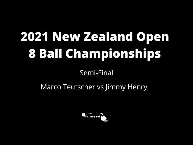 2021 New Zealand Open 8 Ball Live from Massé Pukekohe Semi-Final 2