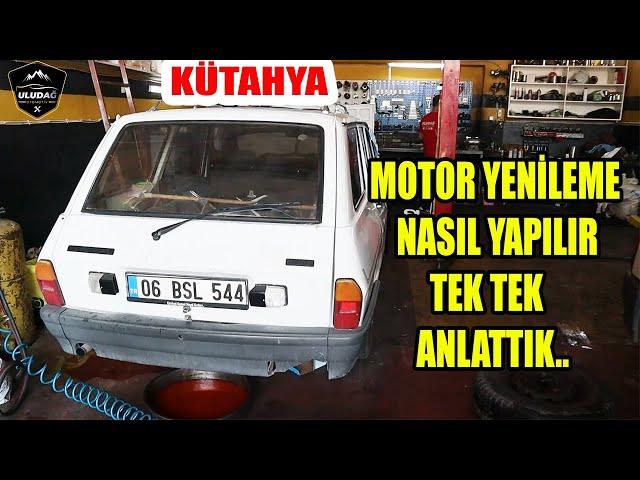 RENAULT 12 TOROS MOTOR REKTEFİYE (YAĞ YAKAN ARABAYA SIFIR MOTOR YAPTIK)