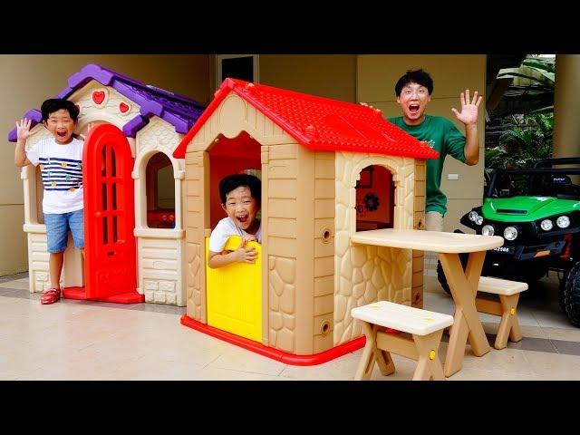 Playhouse Video for Kids Playground Tayo Bus Slide Toy for Children