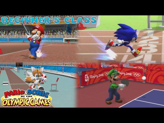 Mario & Sonic at the Olympic Games (Wii) [4K] - Circuit Mode (Beginner's Class)