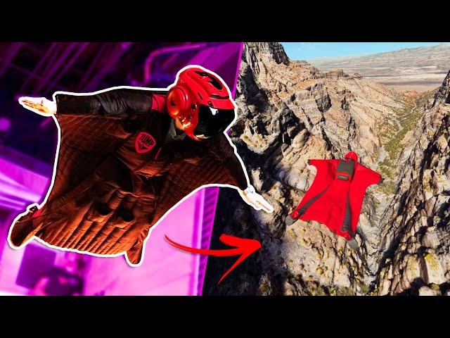 VR Wingsuit Simulator Felt Scary REAL!