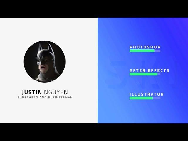 [Part 01] Resume (CV) Animation in After Effects - After Effects Tutorial - Easy Method