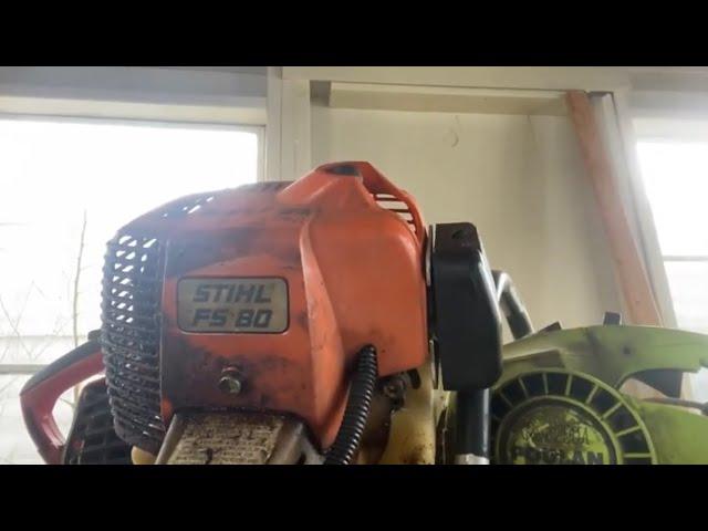 Stihl fs80 fuel tank replacement review.