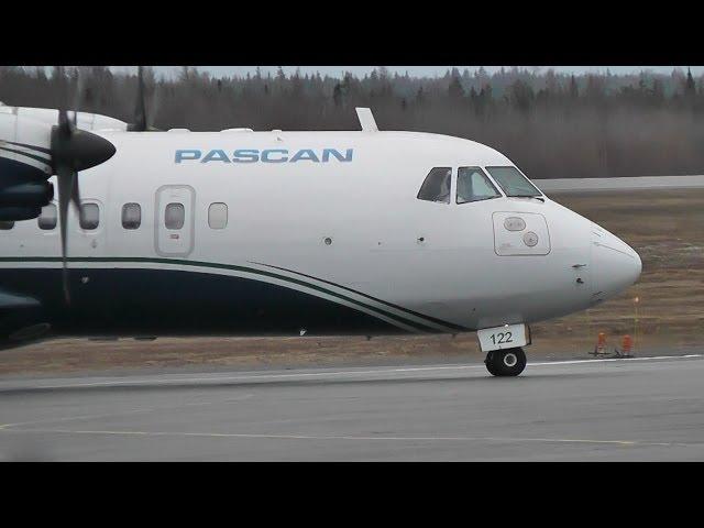 Pascan Aviation | ATR 42-300 crosswind landing | C-GPEB | Val-d'Or (CYVO)