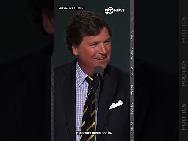 Tucker Carlson addresses the RNC, sharing his insights on presidential leadership.