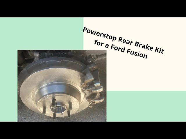 2017 Ford Fusion Rear Brakes and Hub Assembly Replacement