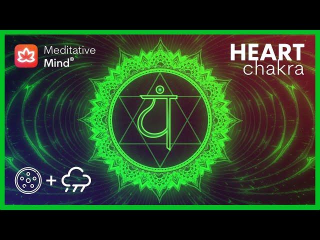  Heart Chakra Healing with HANG Drum + Rain Music || Attract Love || Let Go Of Emotional Pain