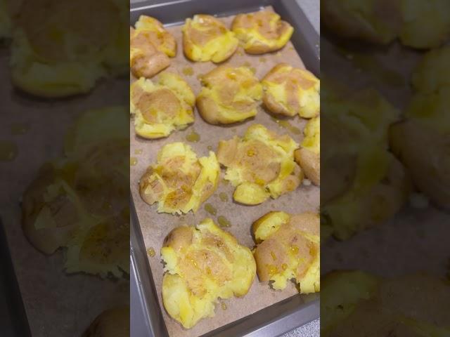 Smashed Potatoes Recipe  #shorts #cooking #potato #easyrecipe #recipe