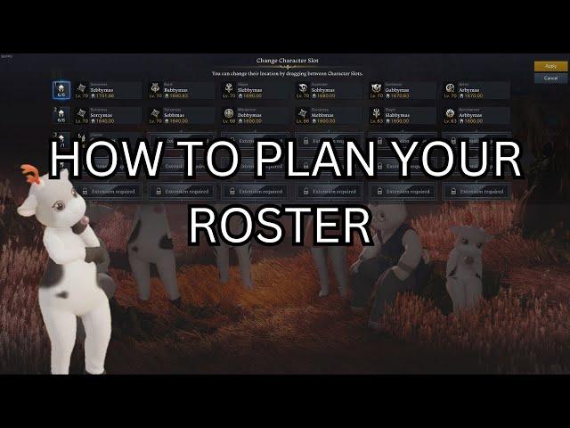 Guidelines of How to plan your Roster in Lost Ark!