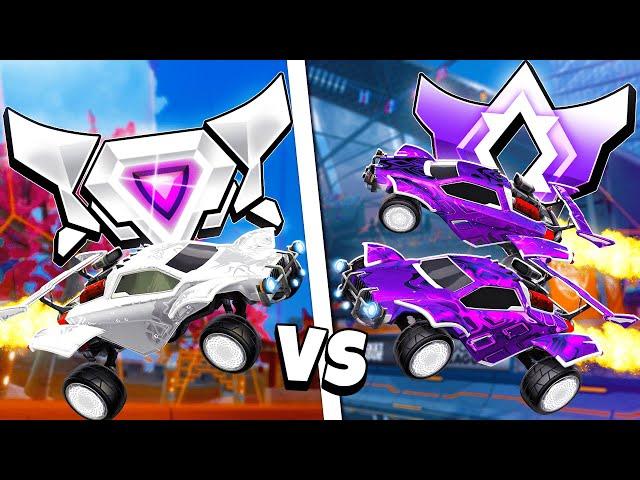 Cheese (SSL) vs *2* VAN ELKE RANK in Rocket League..