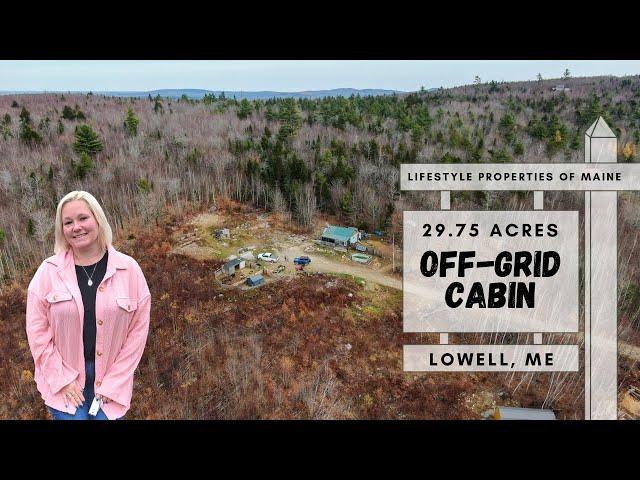 Price Reduced! $159,900 | Off-Grid Cabin on 30.8 +/-  Acres | Maine Real Estate