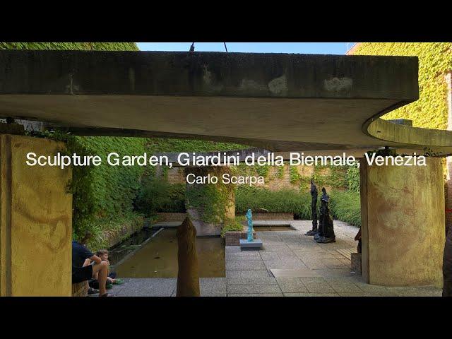 Carlo Scarpa - Sculpture Garden in Italian Pavilion, Venice, Italy. 1952