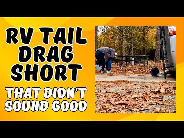  RV Fail - Tail Drag - Bottomed-Out On A Steep Campsite Ramp #shorts