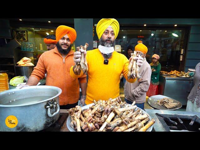 Huge Making of Kharode/Mutton Paya Gravy In Amritsar Rs. 400/- Only l Amritsar Street Food