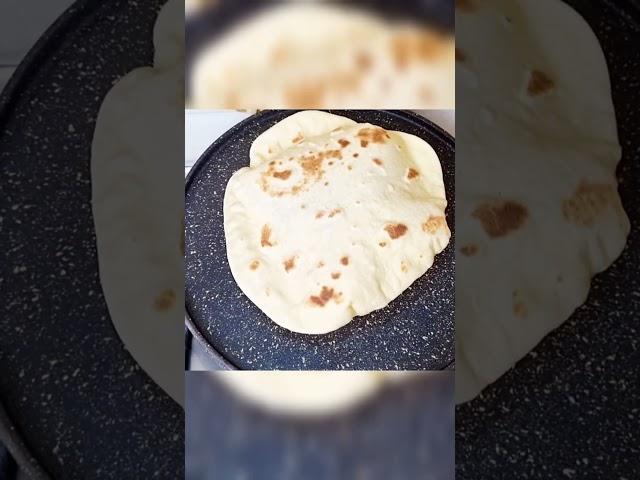 No Oven, No Yeast! This Flatbread Recipe SHOCKED Everyone!  #Shorts