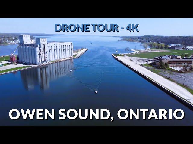  Breathtaking Aerial Views of Owen Sound | 4K Drone Adventure! 